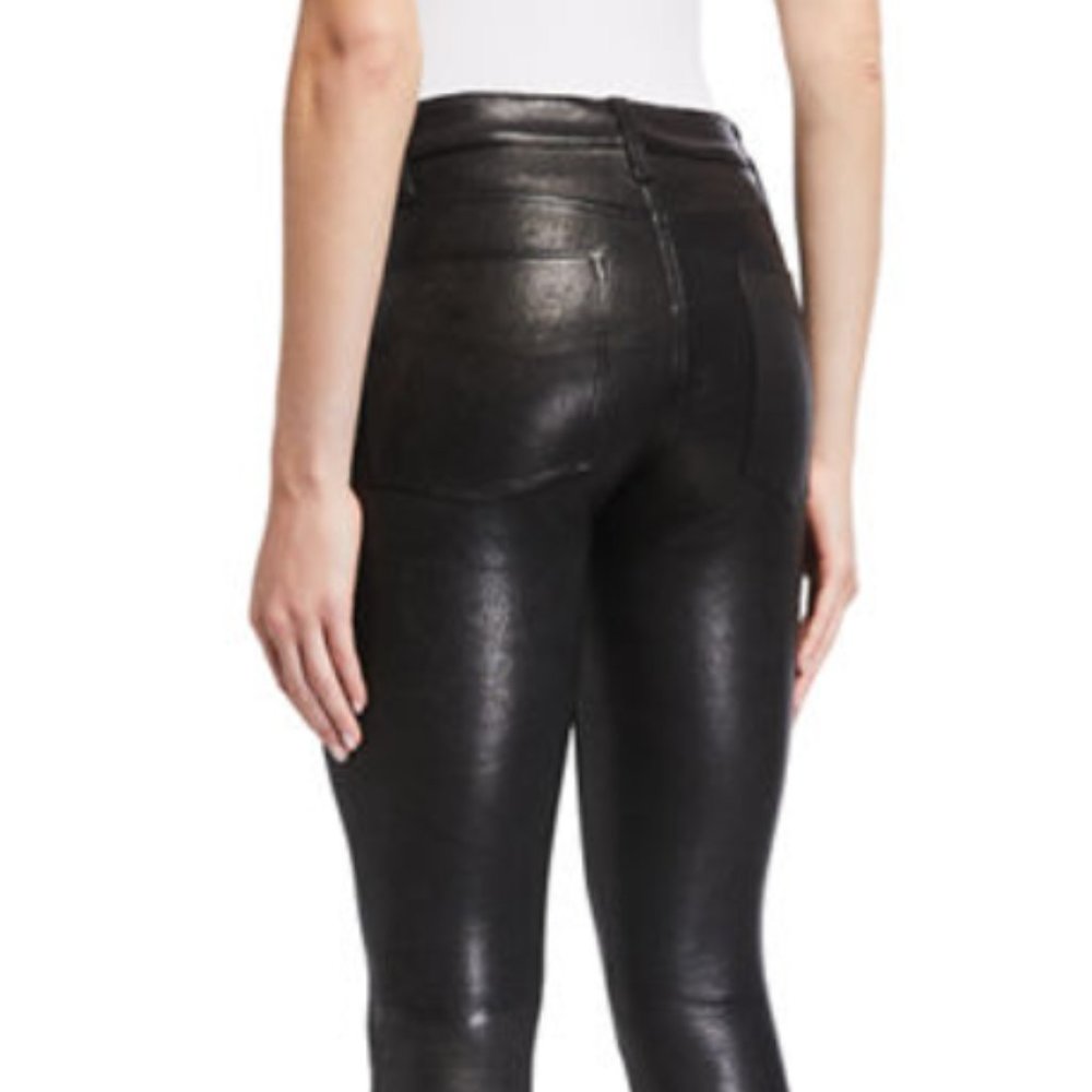 FRAME Leather Skinny Pants